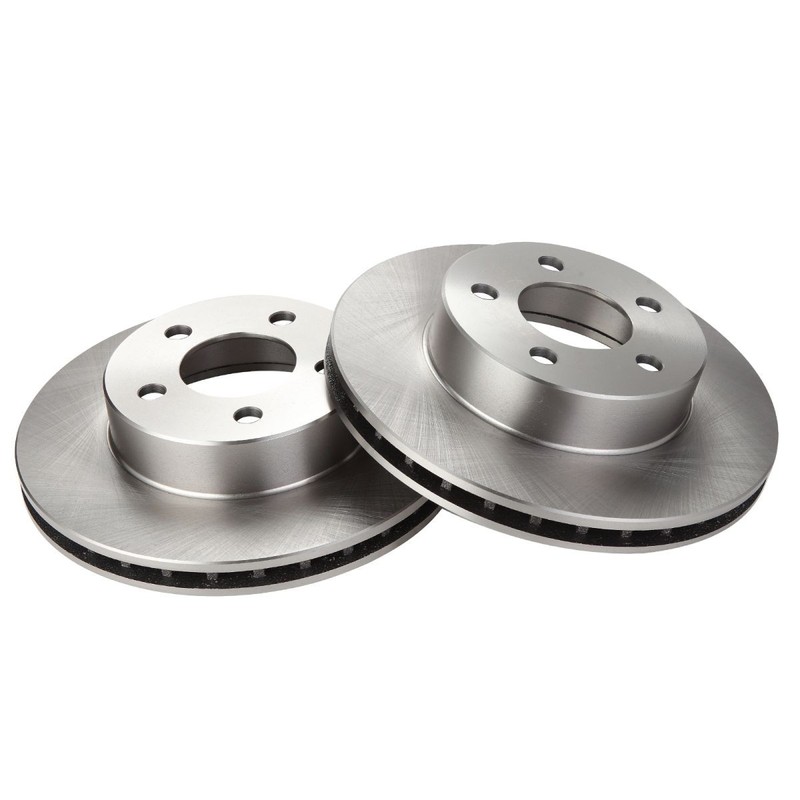 TRQ Front Disc Brake Rotor Pair Set for Ford Explorer Ranger Pickup 4WD gallery