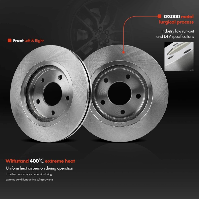 New Brake Disc Rotor & Ceramic Brake Pads for Buick Regal Chevrolet Lumina Front gallery