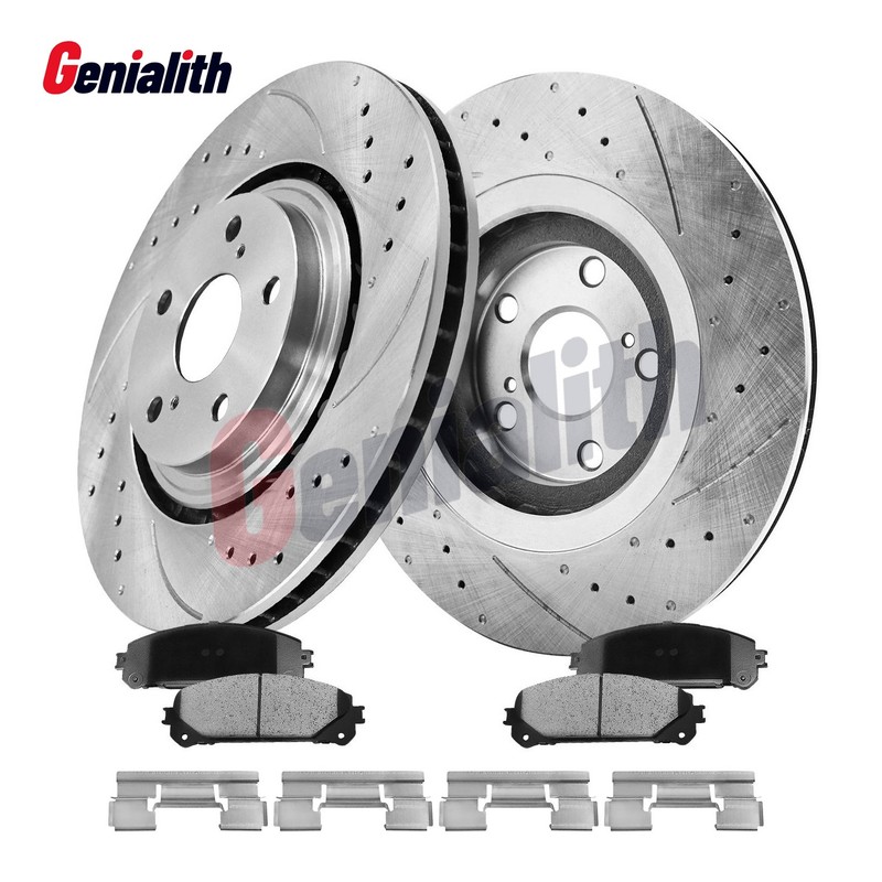 For Jeep Commander 2006-2010 Front Solid Brake Rotors Ceramic Pads 53026 D1080
