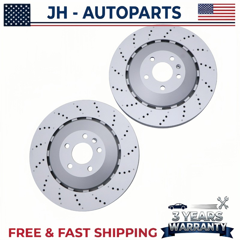 2Pcs Front Brake Disc Rotors 365mm FOR Lamborghini Huracan R8 RS5 8T0615301