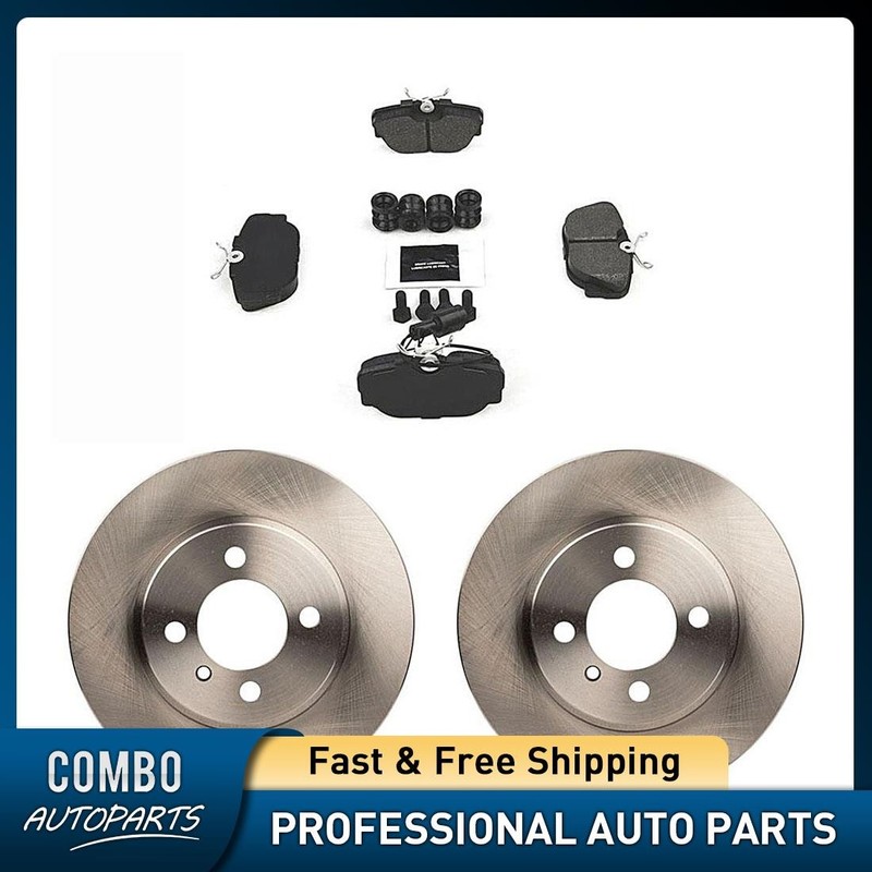 Front Disc Brake Rotors + Brake Pads for BMW 325is 2.5L 1987 1988 1989 1990 1991