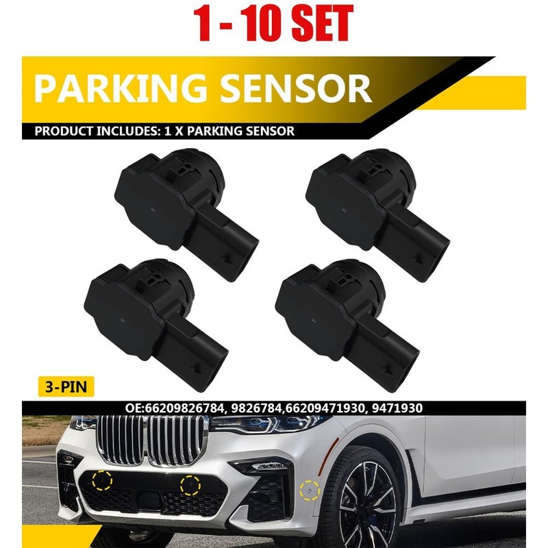 4-40 Fit BMW G80/82,F40/44/90/91/92/93 BUMPER ULTRASONIC PDC PARKING SENSOR 3Pin