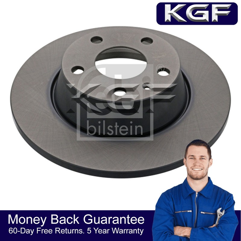 KGF Rear Brake Discs Fits Audi TT 2006-2014 1.8 2.0 TDi 8J0615601