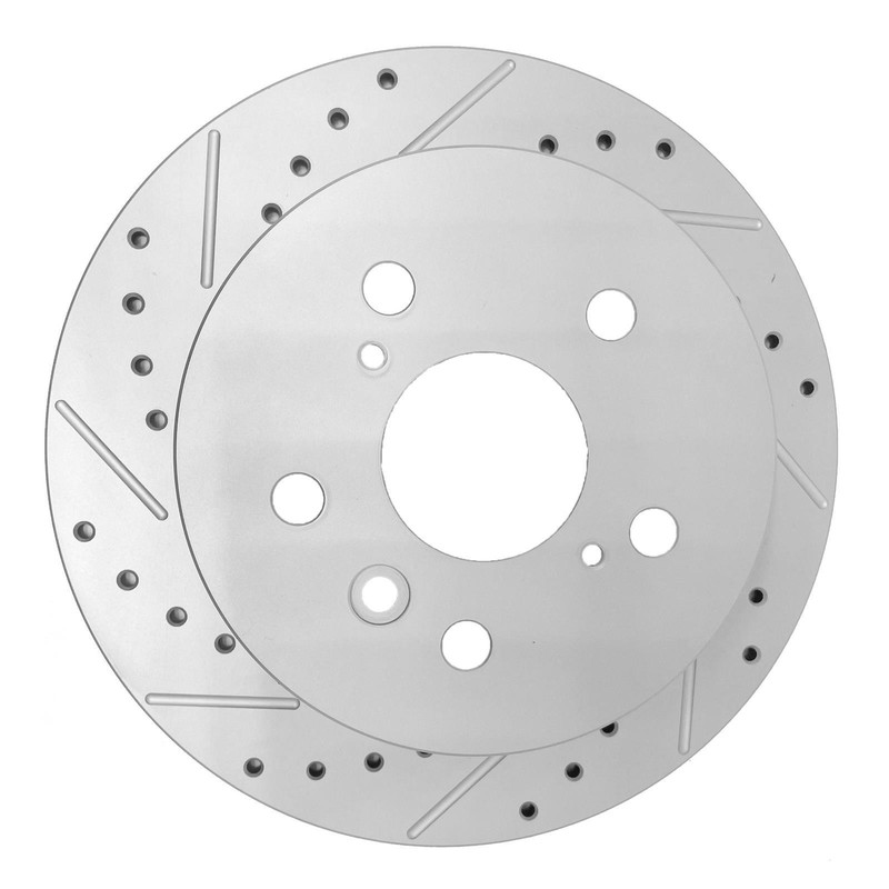 281mm Rear Drilled Rotors + Brake Pads for 2013-2017 Toyota Avalon Camry 5Lugs gallery