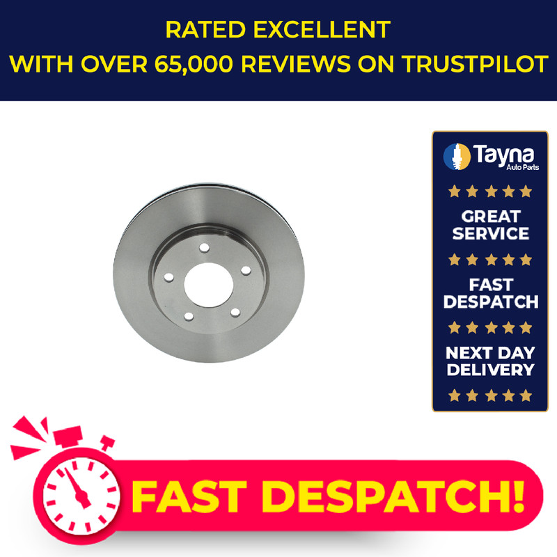 2x Brake Discs Pair Vented fits DODGE CALIBER 2.0D Front 06 to 09 276mm Set New