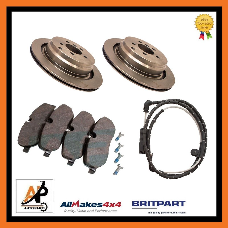 Rear Brake Discs & Pads Set For Range Rover L322 3.0 TD6 & 4.4 V8 (2006-2012)