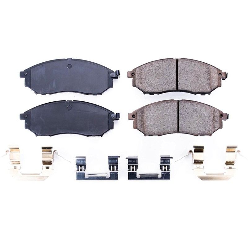 Powerstop Front Rear 4 Wheel 308mm Disc Rotors & Pads Kit for EX35 M35 M45 370Z gallery