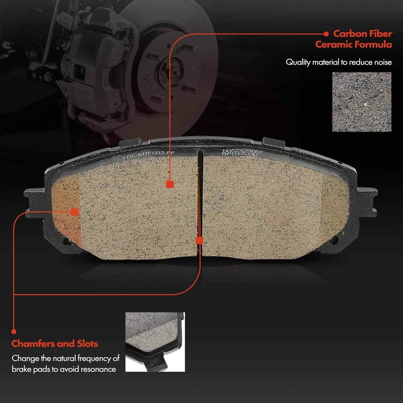 New Front Disc Brake Rotors & Ceramic Brake Pads for Jeep Cherokee KL 2014-2022 gallery