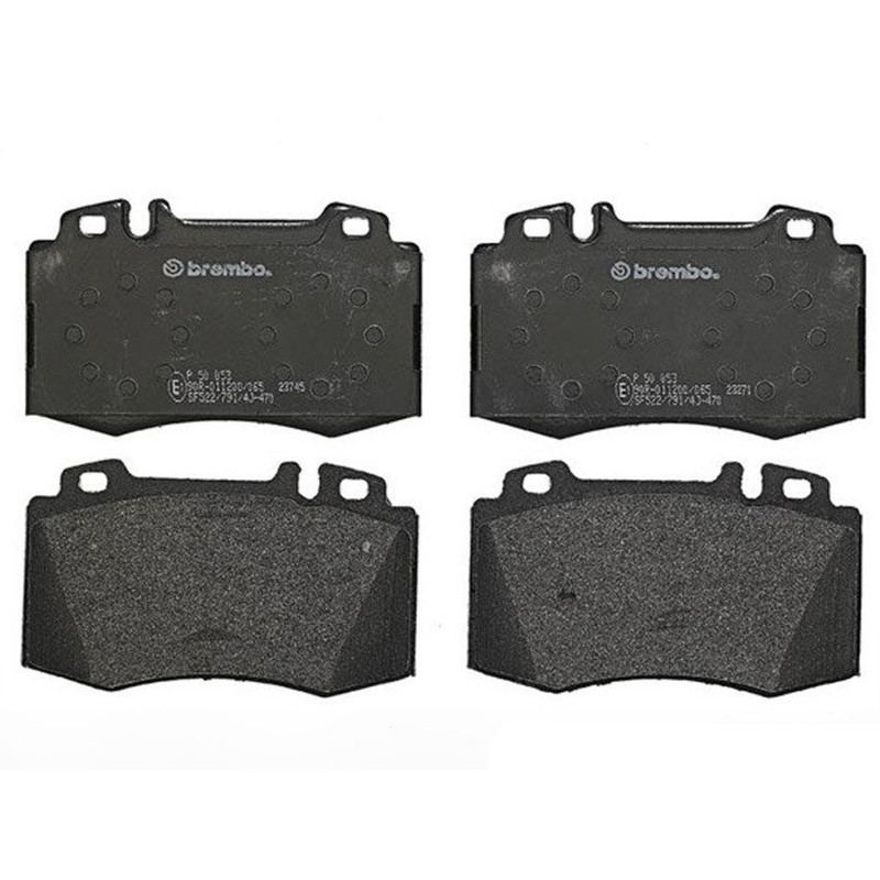 Brembo Front & Rear Brake Kit Low-Met Pads Drilled Disc Rotors For Mercedes R171 gallery