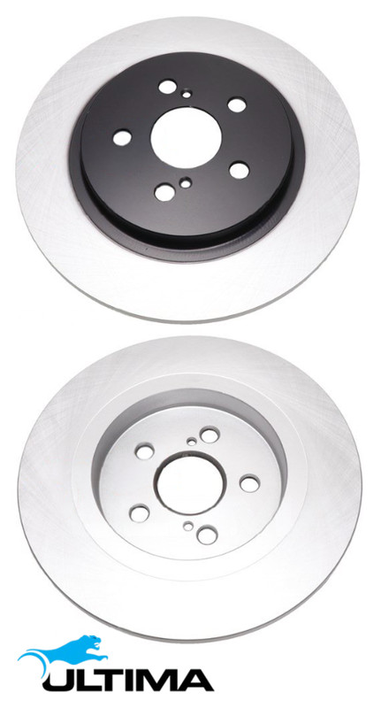 ULTIMA REAR SOLID DISC BRAKE ROTOR SET FOR LEXUS CT200H ZWA10R 2ZR-FXE 1.8L I4