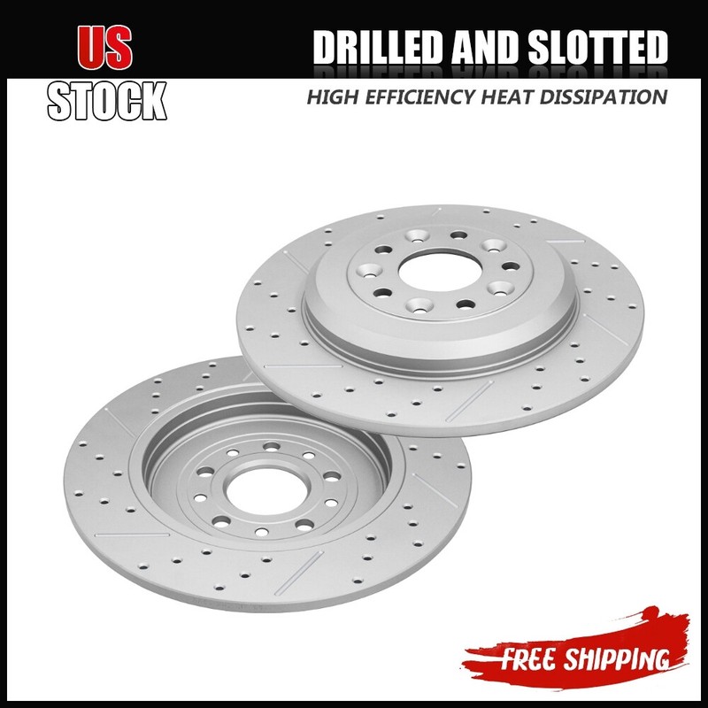 Rear Disc Brake Rotors Rotor For Ford Flex Explorer Edge Lincoln MKT MKS Mercury