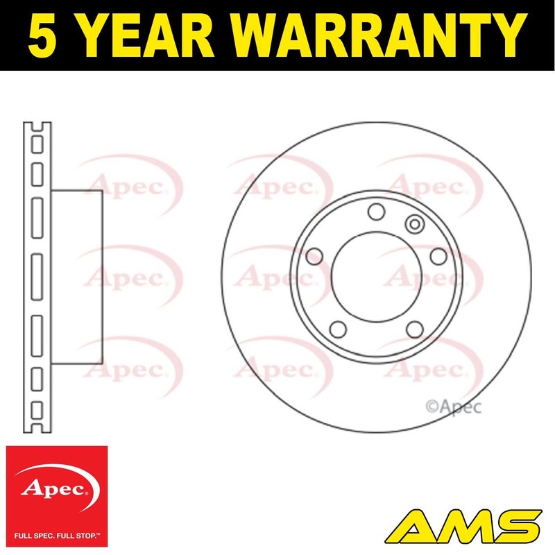 Fits Renault Master 2000- Vauxhall Movano 1998-2010 Brake Disc Front Apec