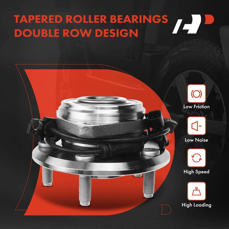 A-Premium Front Drilled Brake Rotors & Pads+Wheel Hub Bearing for Jeep Wrangler gallery
