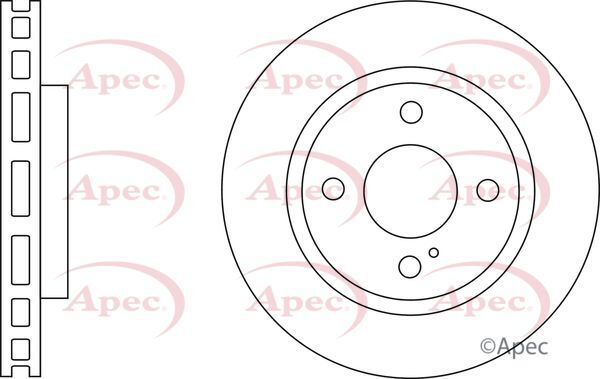 Brake Discs Pair Front FOR FIESTA VI 1.0 1.25 1.4 1.5 1.6 08->17 CHOICE2/2 Apec gallery