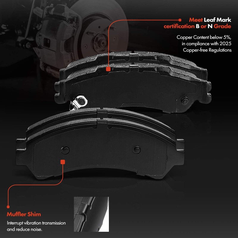 Front & Rear Disc Brake Rotors and Ceramic Brake Pads for Chevy Blazer S10 GMC gallery