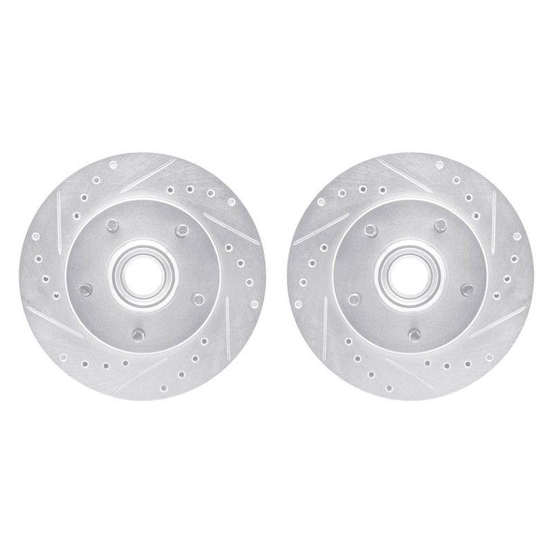 For Chevy S10 94-03 R1 Concepts Drilled & Slotted Front Brake Rotor Set