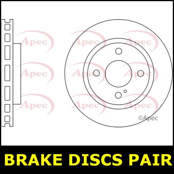 Brake Discs Pair Front FOR FIESTA VI 1.0 1.25 1.4 1.5 1.6 08->17 CHOICE2/2 Apec gallery