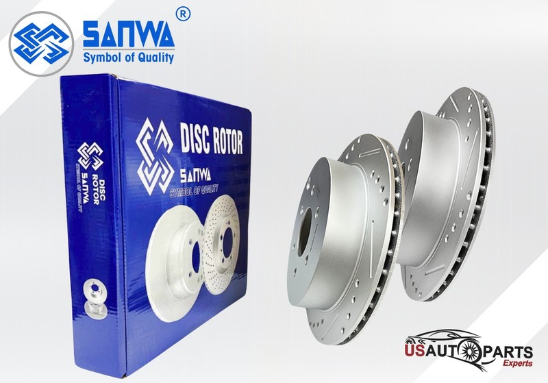 SET OF FRONT & REAR BRAKE ROTOR GEOMET COATED D&S KIT FOR FRONTIER 2005-2024 gallery