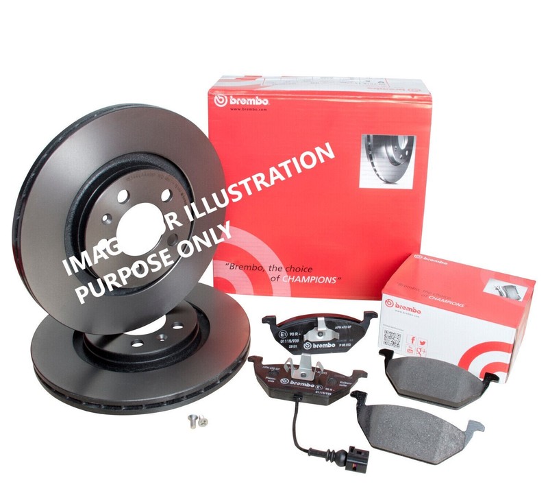FOR DS DS3 1.2 PureTech 110 A55 BREMBO FRONT BRAKE DISCS 283MM & BRAKE PADS SET