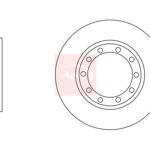 For FORD TRANSIT FM FN FF 2006 to 2014 BRAKE DISC (REAR) (SINGLE) DSK2959