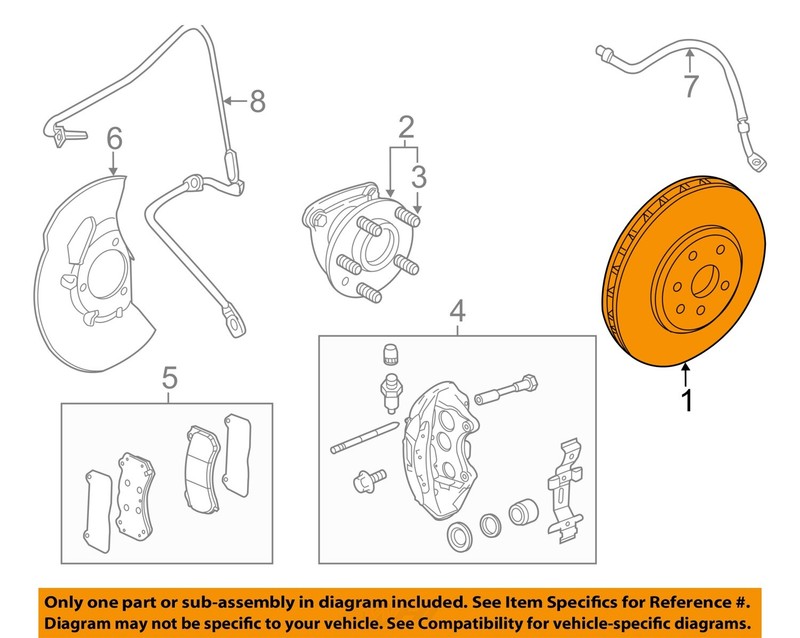 GM OEM 09-15 Camaro,CTS Front Suspension Brake Components-Rotor 20795300
