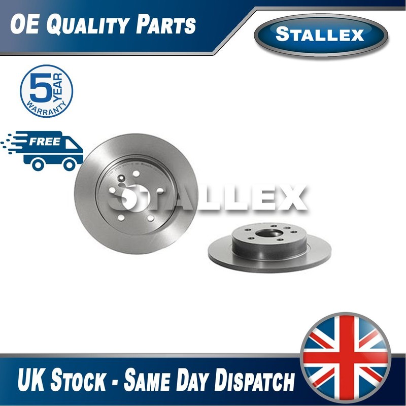 Fits Vauxhall Astra 2015- + Other Models 2x Discs Rear Stallex