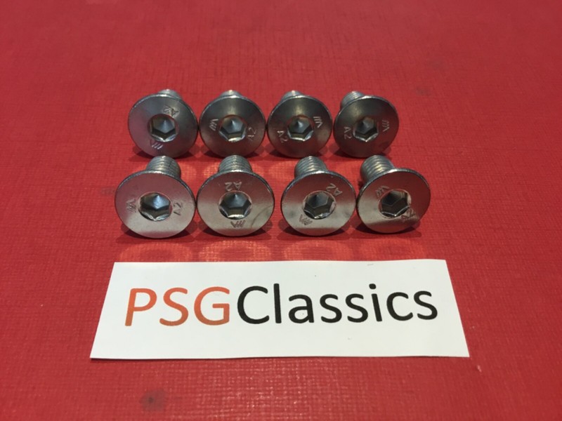 8x Mazda 6 03-08 MX5 98-14 232 78 onwards Stainless Brake Disc Rotor Bolt Screws