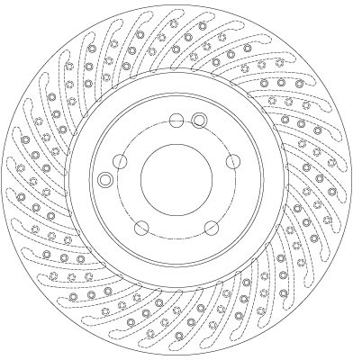 TRW DF6153S Brake Disc for Mercedes-Benz gallery