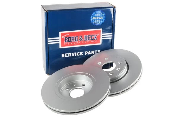 Borg & Beck BBD4219 Front Brake Discs Pair 280mm Vented Fits Dacia Renault Clio