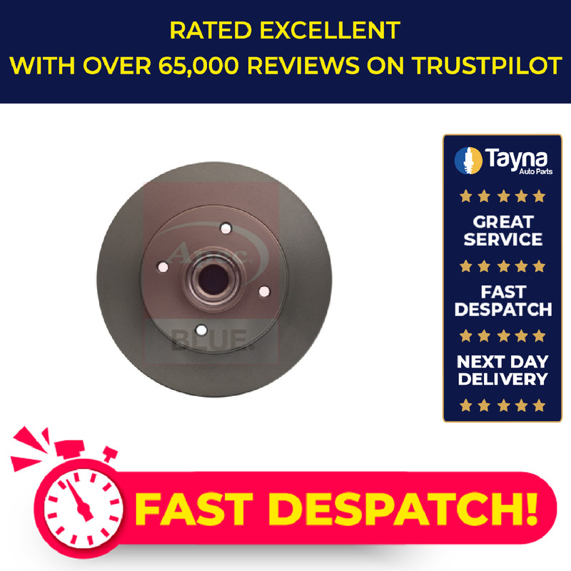 2x Brake Discs Pair Solid fits PEUGEOT 307 3B, 3E, 3H 2.0D Rear 03 to 09 249mm