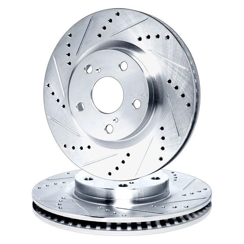 For Honda Civic 22-24 R1 Concepts Drilled & Slotted Front Brake Rotor Set