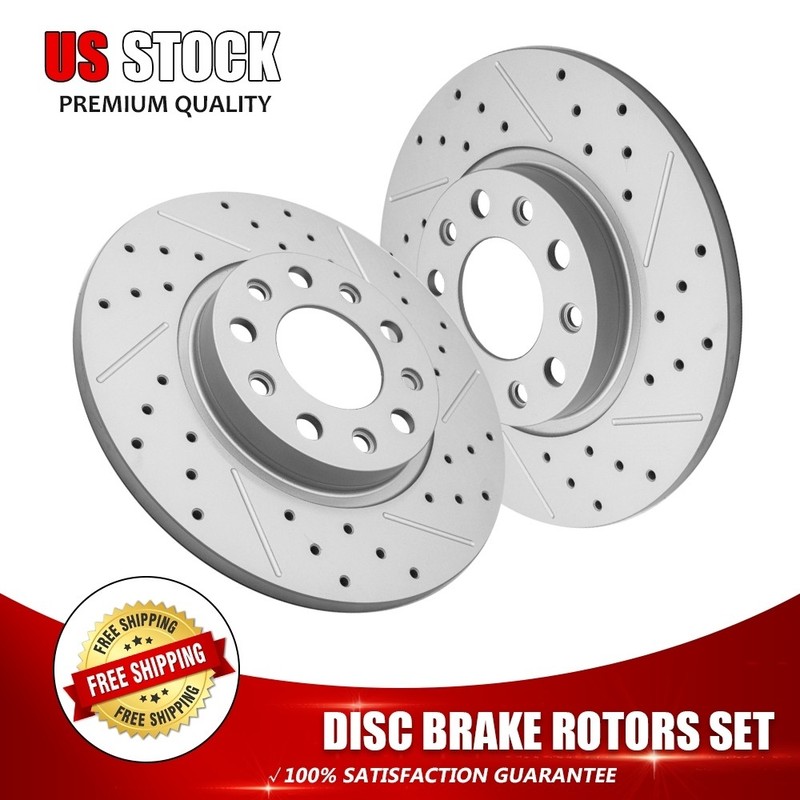 Rear Brake Rotors For 2014 2015 2016 2017 2018-2022 Chrysler 200 Jeep Cherokee