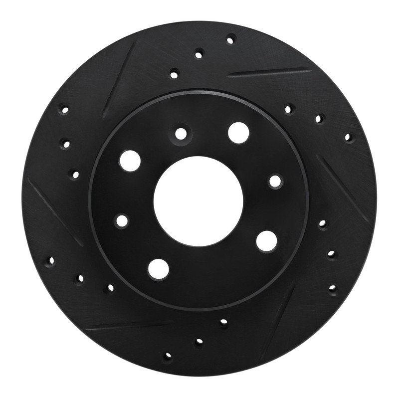 R1 Concepts eLINE Drilled & Slotted 1-Piece Front Driver Side Brake Rotor