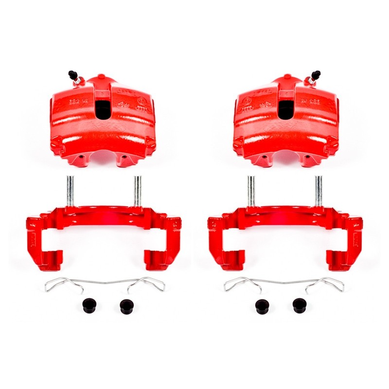 Powerstop 312mm Front 272mm Rear Discs Calipers Pads Kit for A3 Beetle Eos Jetta gallery