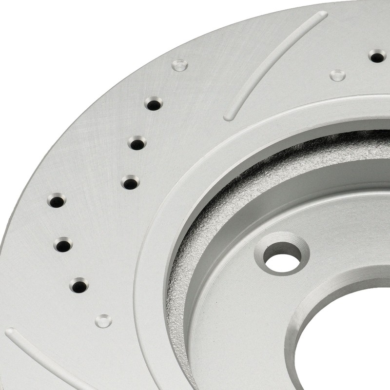 2 Front Drilled Disc Brake Rotors for Fiesta Ford 2016 2017 2018-2019 1.6L gallery