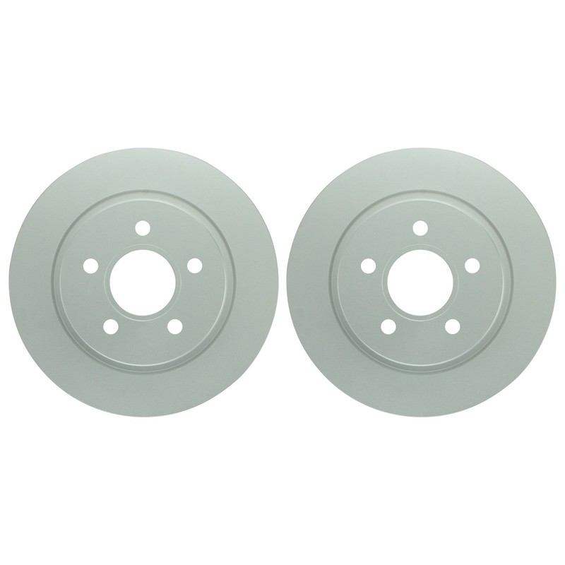 Bosch QuietCast Pair Set of Rear Disc Brake Rotors for Volvo C30 C70 S40 V40 L5