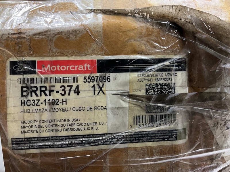 Motorcraft BRRF-374 Front Disc Brake Rotor & Hub - HC3Z-1102-H gallery