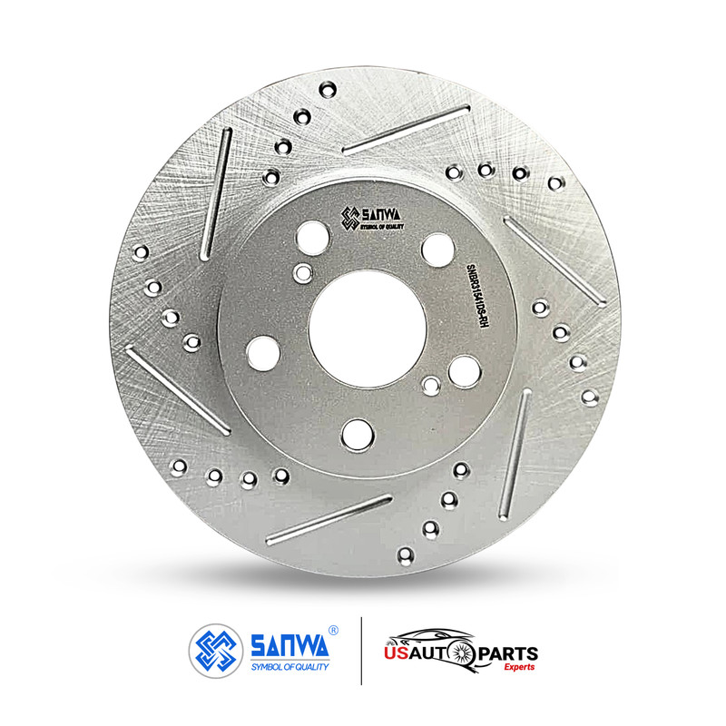 PAIR OF FRONT BRAKE ROTOR VENTED & GEOMET COATED D&S 255MM FOR TOYOTA 2010-2017 gallery