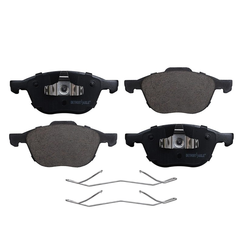 Front Drilled Brakes Rotor + Ceramic Brake Pad for 2005 - 2007 Ford Focus No SVT gallery