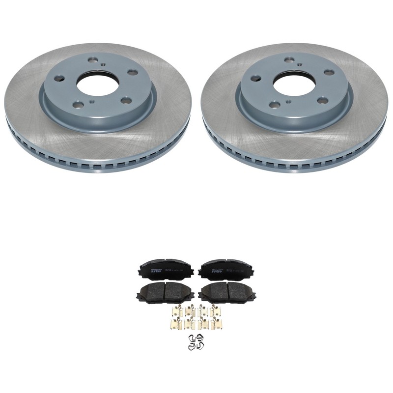 DuraGo Front Rotor TRW Pro Ceramic Disc Brake Pad Kit For HS250h xB Prius V RAV4