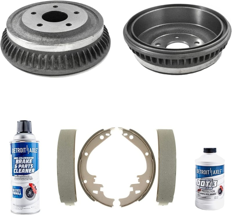 5-Lug Rear Brake Drum and Shoe Rebuild Kit for 1994-1999 Dodge Ram 1500