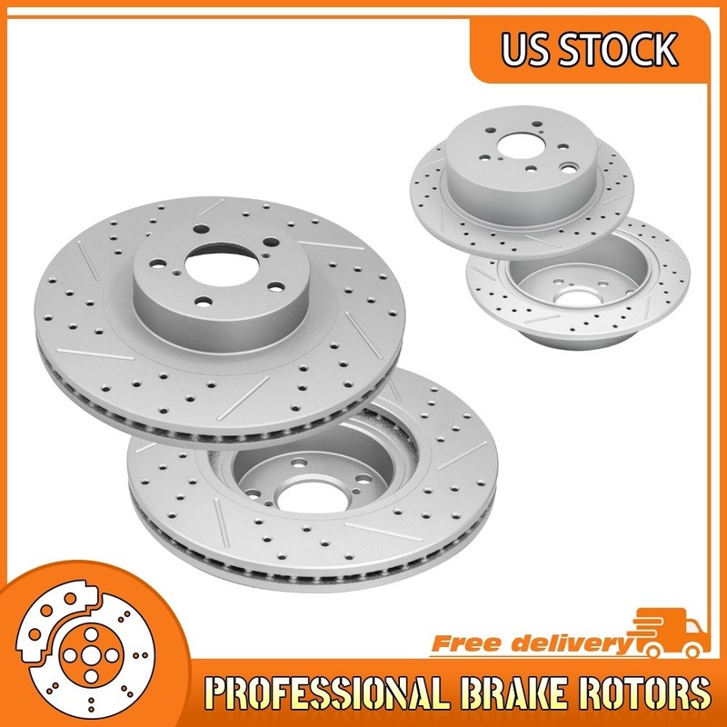 Front & Rear Brake Rotors For Subaru Crosstrek Forester XV Crosstrek 2013-2018