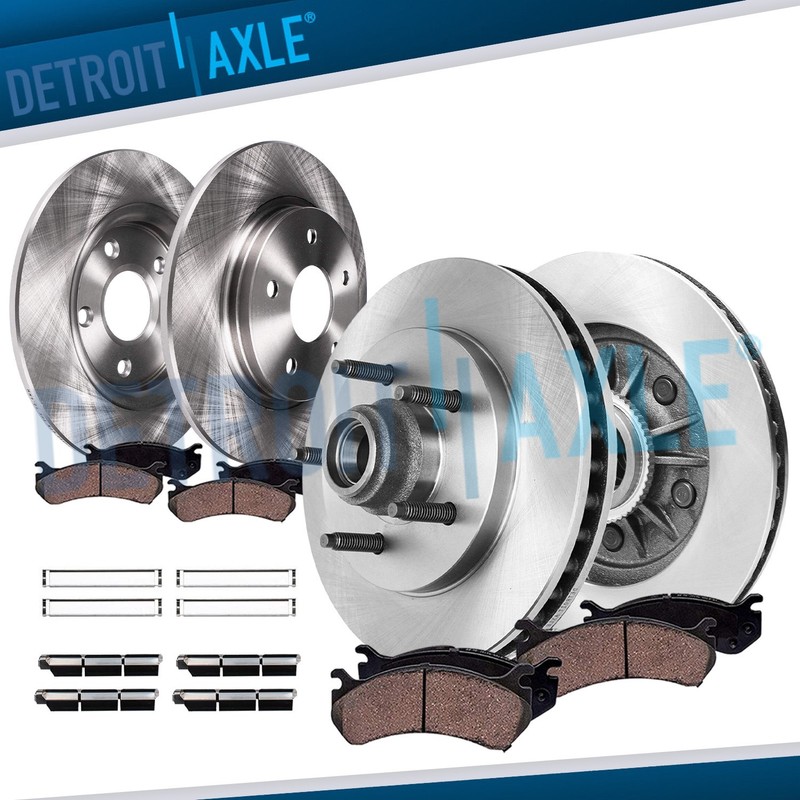 Front Rear Rotors Ceramic Brake Pads for Ford F-150 Expedition Lincoln Navigator