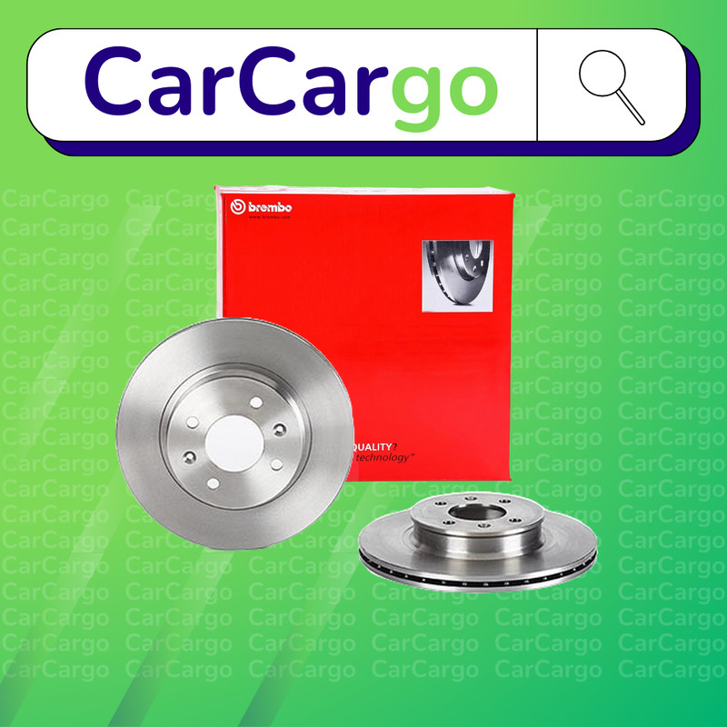 Brembo Vented Front Brake Discs Pair For Hyundai i20 1.4 CRDi 2008-2015 256 mm