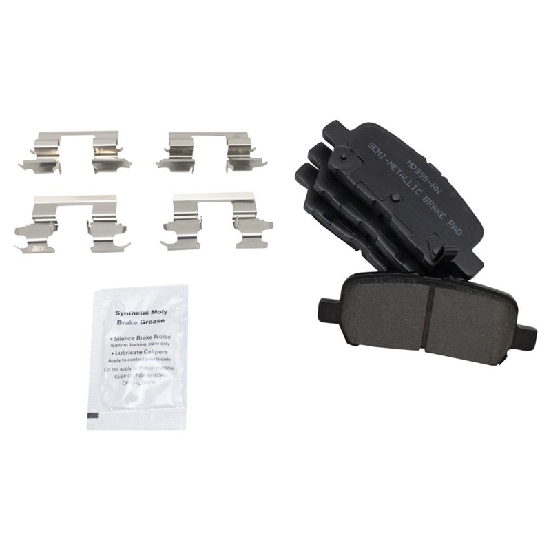TRQ Front Rear Metallic Brake Pad & Performance Rotor Kit w/Chemicals gallery