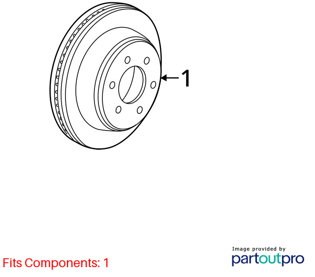 Pair Rear LH&RH Brake Rotor From 2017 FORD F150 11602605 gallery