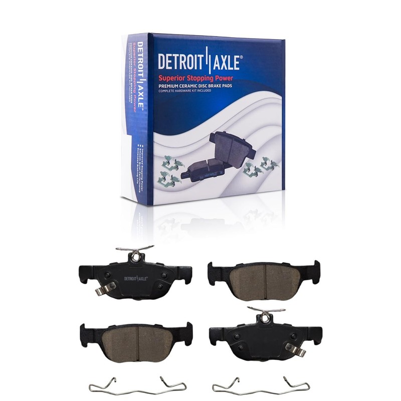 8pc Front Rear Brake Rotors Ceramic Brake Pads Kit for 2019 - 2023 Mazda 3 FWD gallery