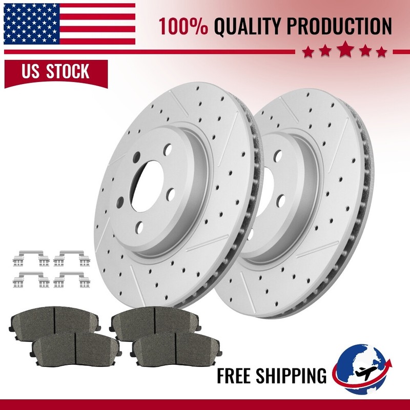 Front Brake Rotors Ceramic Pads For Chrysler 300 2005 2006 2007 – 2019 2020 2021