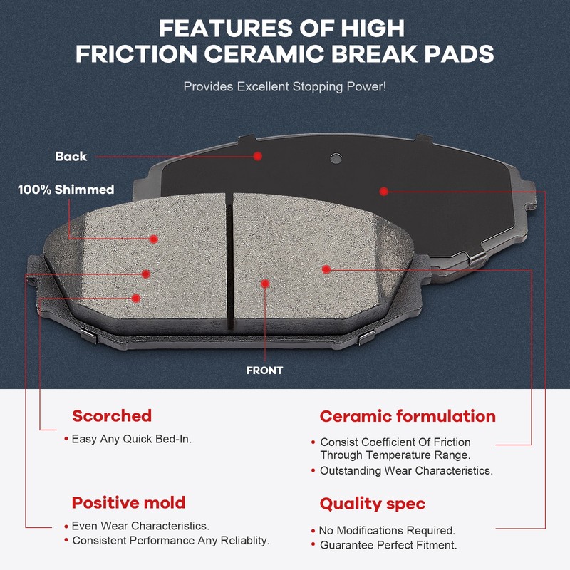 300MM FRONT DISC ROTORS + CERAMIC BRAKE PADS FOR HONDA ACCORD ACURA TSX CL TL US gallery