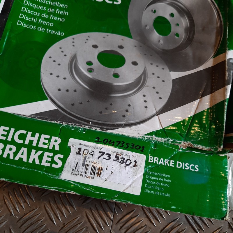 EICHER BRAKES 104 73 5301 BRAKE DISC FEBI 26037 FOR CITROEN 4249C1 PEUGEOT NEW gallery